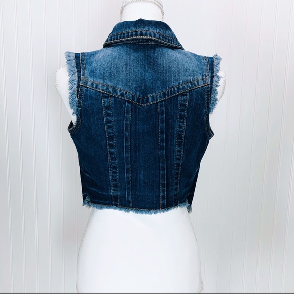 Hwy Jeans Brand Women’s Size S Blue Denim Vest - Picture 3 of 8